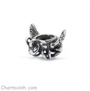 Charm con ong trollbeads - Bumble Bee Spacer SB004
